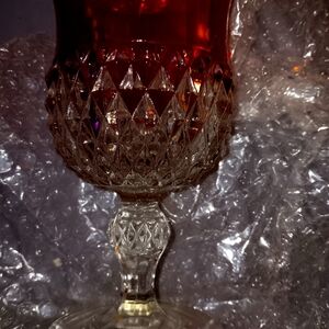 Indiana Glass 1960s wine goblet